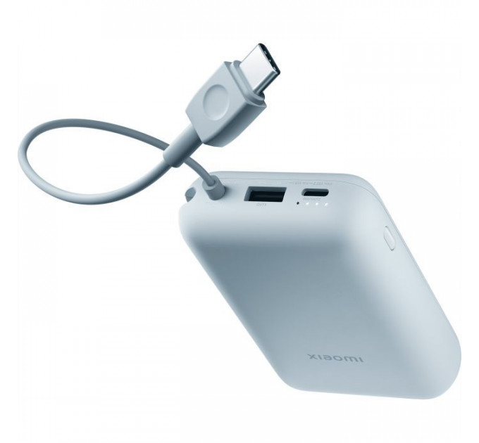 Батарея універсальна Xiaomi 10000mAh 22.5W, Integrated Cable, blue (BHR9073GL)