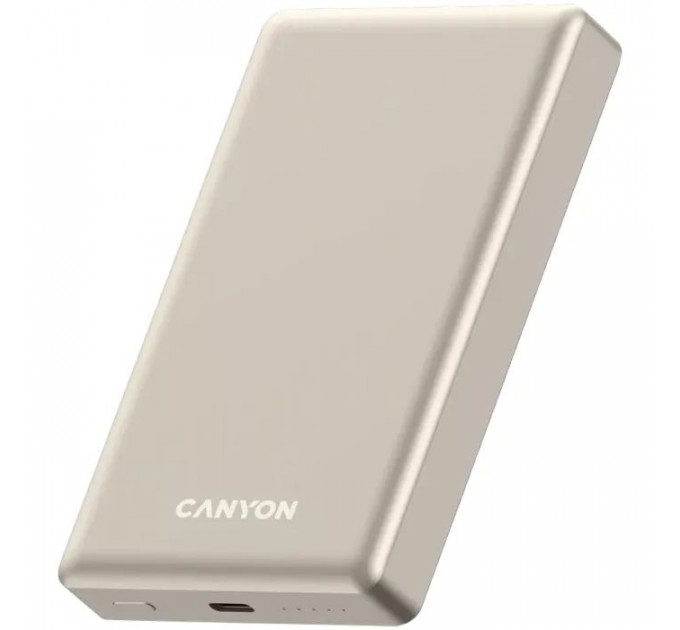 Батарея универсальная Canyon 10000mAh OnPower 510 slim Magsafe PD/20W Beige (CNS-CPB510BE)
