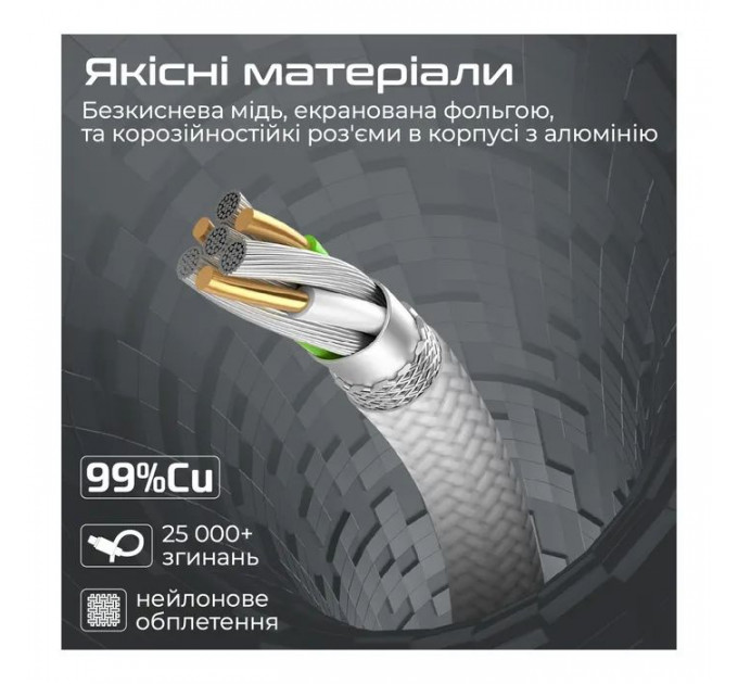 Дата кабель USB-C to MagSafe 3 white Promate (magcord-140pd.white)