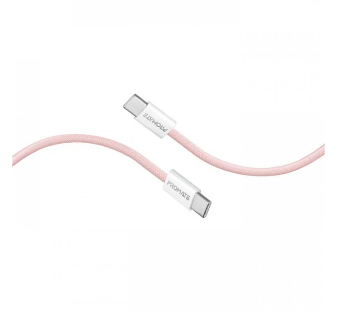 Дата кабель USB-C to USB-C 2.0m Promate (ecoline-cc200.pink)