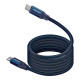Дата кабель USB-C to USB-C 1.2m Promate (springy.blue)
