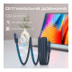 Дата кабель USB-C to USB-C 1.2m Promate (springy.blue)