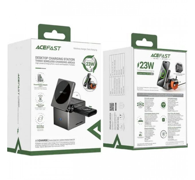 Зарядное устройство для Acefast Wireless QI 3in1 15W E18 Rubik/'/'s (6974316282884)