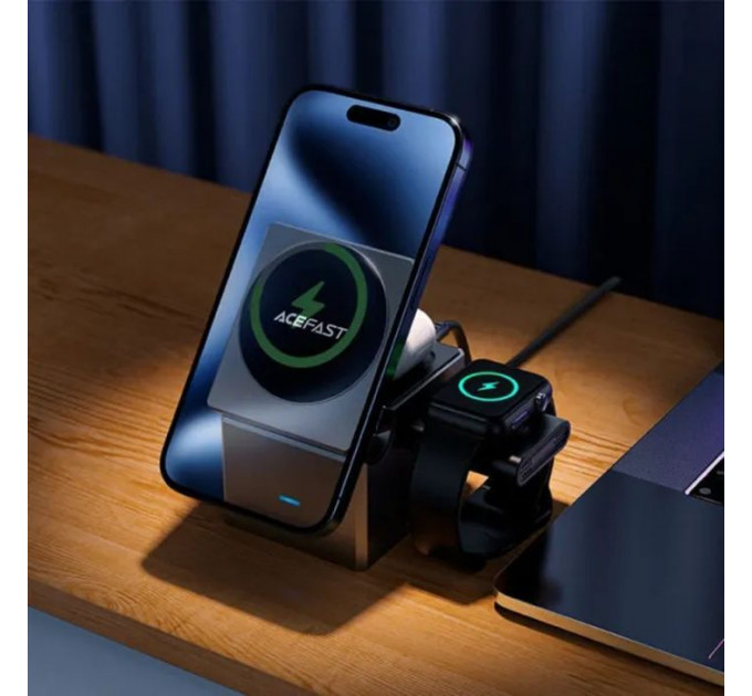 Зарядное устройство для Acefast Wireless QI 3in1 15W E18 Rubik/'/'s (6974316282884)