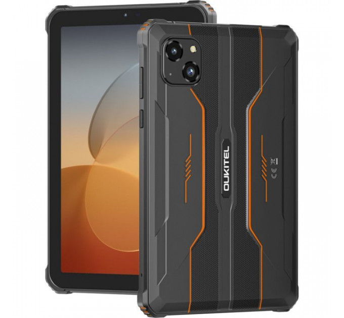 Планшет OUKITEL RT3 pro 8\" 4\/128GB NFC LTE Black-Orange (6931940767187)