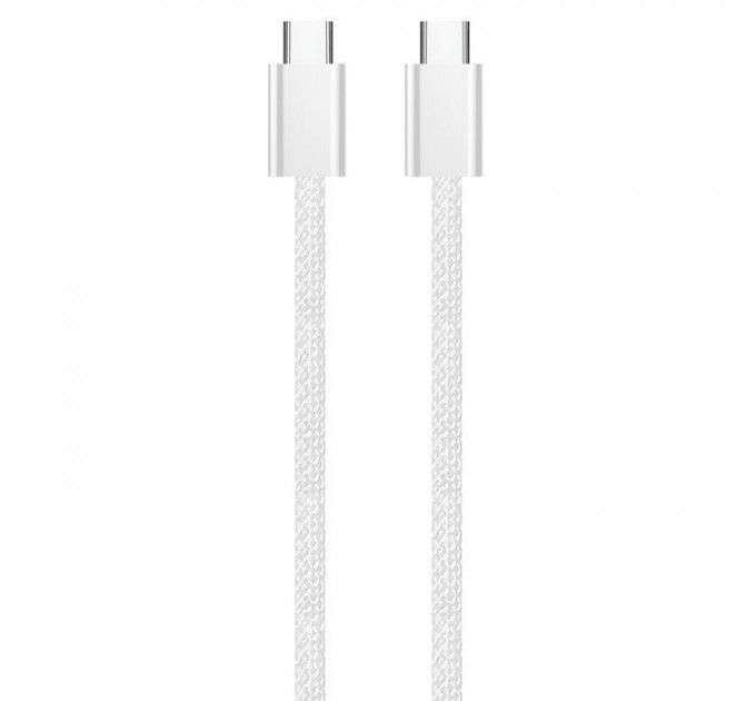 Дата кабель USB-C to USB-C 2.0m (braided cotton) (PD Fast Charging 60W) 3.0А grey ColorWay (CW-CBPDCC068-GR)