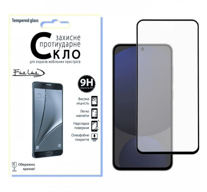 Скло захисне Fine Line Samsung Galaxy S24 FE Black (FL-TGFG-380)