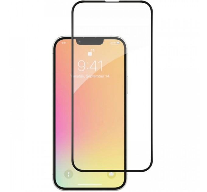 Скло захисне ACCLAB Full Glue ESD Apple Iphone 13\/13 Pro Black (1283126542527)