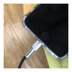 Дата кабель USB 2.0 AM to Lightning 2.0m Cafule Series Metal 2.4A White Baseus (CALJK-B02)