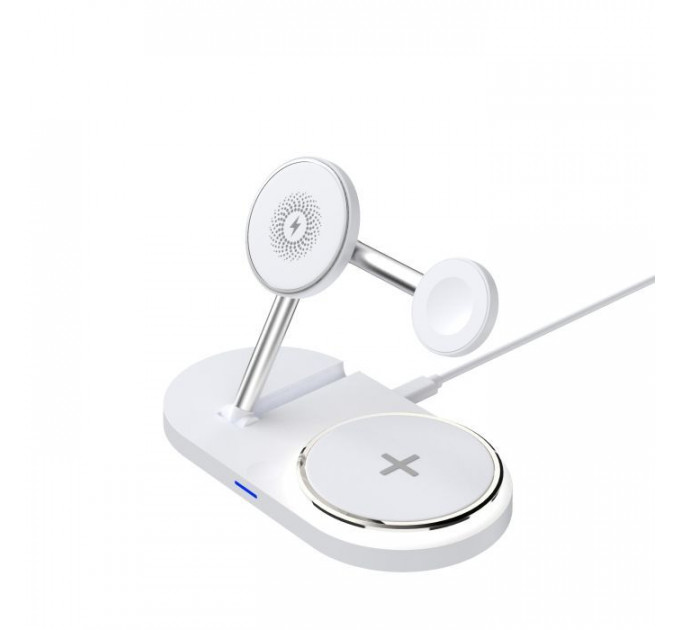 Зарядний пристрій Armorstandart Wireless Charging H101 3 in 1 Magnetic White (ARM78102)