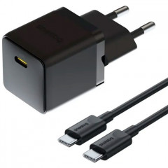 Зарядний пристрій Baseus Palm Fast Charger 1C 20W + Cable 1.0m Type-C 60W black (P10111602113-01)