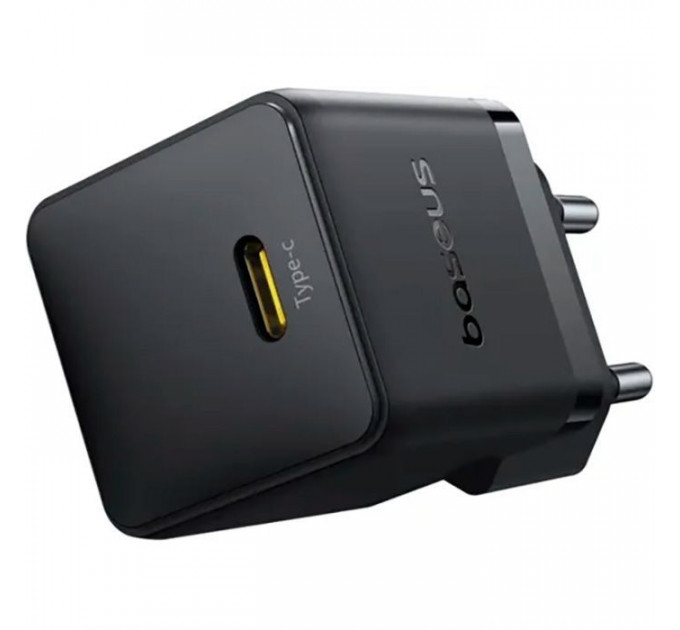 Зарядний пристрій Baseus Palm Fast Charger 1C 20W + Cable 1.0m Type-C 60W black (P10111602113-01)