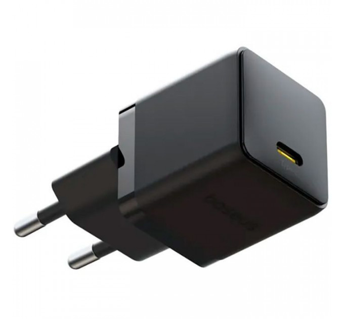 Зарядний пристрій Baseus Palm Fast Charger 1C 20W + Cable 1.0m Type-C 60W black (P10111602113-01)