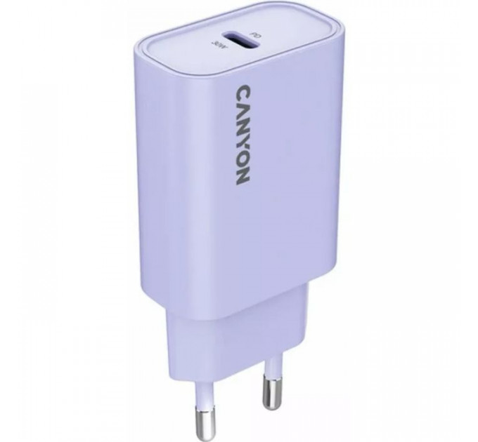 Зарядний пристрій Canyon 30CL OnCharge USB-C PD30W Purple (CNE-CHA30CLPU) Зарядний пристрій Canyon 30CL OnCharge USB-C PD30W Purple (CNE-CHA30CLPU)