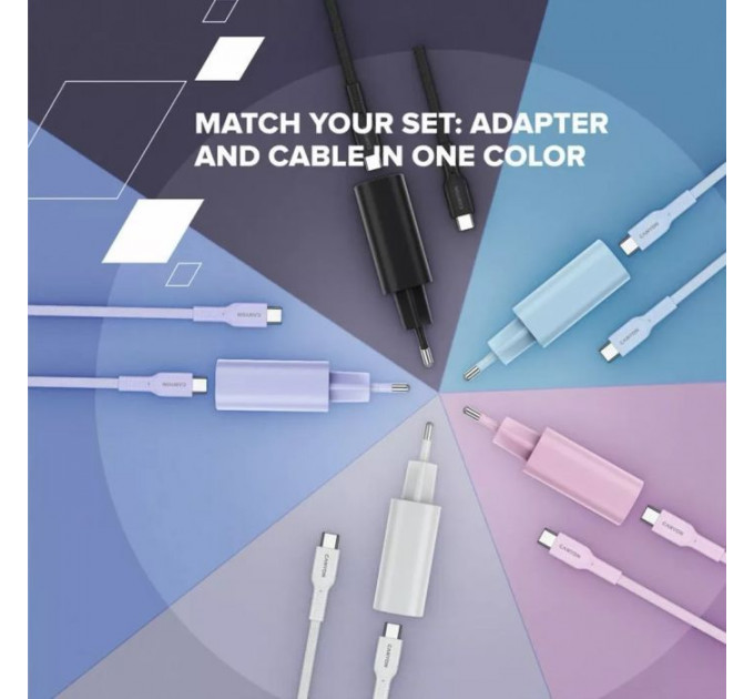 Зарядний пристрій Canyon 30CL OnCharge USB-C PD30W Purple (CNE-CHA30CLPU)