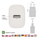 Зарядний пристрій EMOS V01B10 USB-A 10W (V01B10)