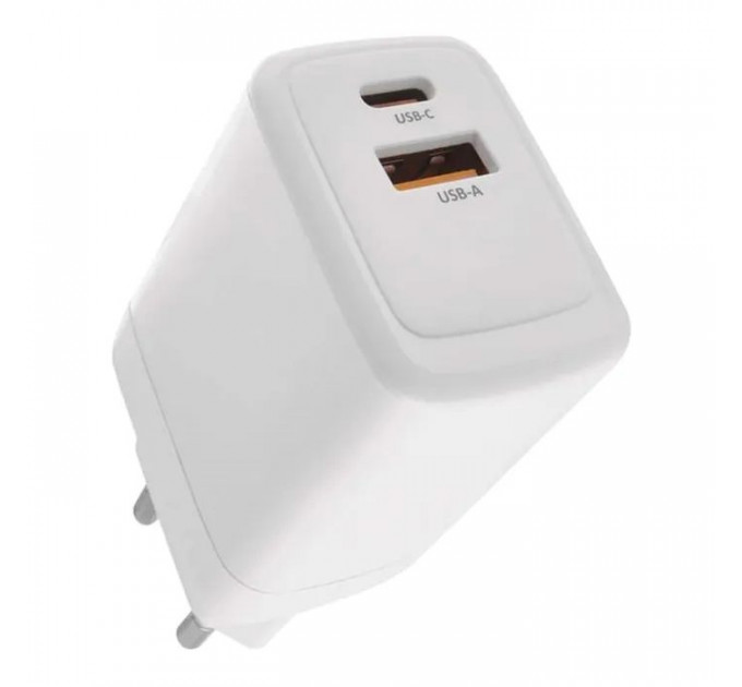 Зарядний пристрій EMOS V04G45 1xUSB-A + 1xUSB-C PD20W GaN (V04G45) Зарядний пристрій EMOS V04G45 1xUSB-A + 1xUSB-C PD20W GaN (V04G45)