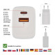 Зарядний пристрій EMOS V04G45 1xUSB-A + 1xUSB-C PD20W GaN (V04G45)