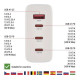 Зарядное устройство EMOS V06G120 1xUSB-A+3xUSB-C PD120W GaN (V06G120)