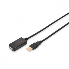 Дата кабель USB 2.0 AM\/AF 5.0 m active Digitus (DA-70130-4)