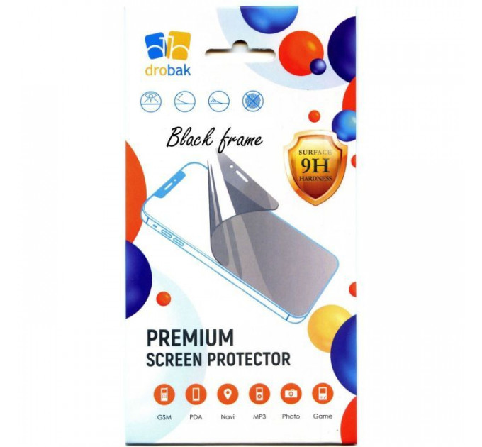 Скло захисне Drobak Motorola G86 5G Black (595933)