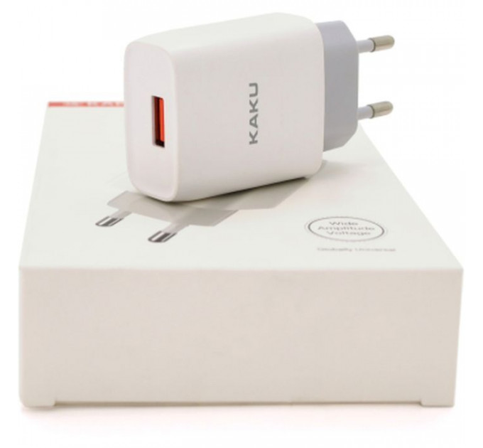 Зарядний пристрій iKAKU KSC-215 1xUSB 5V 2.1A White (KSC-215 NATU) Зарядний пристрій iKAKU KSC-215 1xUSB 5V 2.1A White (KSC-215 NATU)