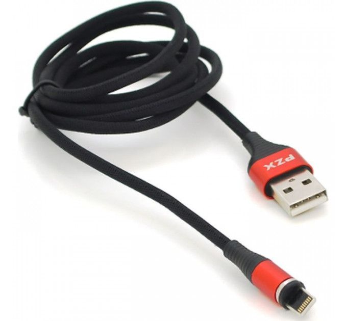 Дата кабель USB 2.0 AM to Lightning 1.0m magnetic 3.1A black PZX (V133-B)