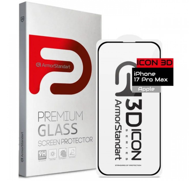 Стекло защитное Armorstandart Icon 3D Apple iPhone 17 Pro Max (ARM86214)