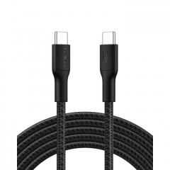 Дата кабель USB-C to USB-C 3.0m 240W black Belkin (CAB025HQ3MBK)