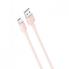 Дата кабель USB 2.0 AM to Micro 5P 1.0m 2.4A pink XO (NB156-M-PN)