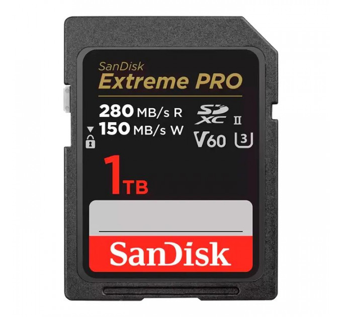 Карта пам/'яті SanDisk 1TB SDXC class 10 UHS-II U3 V60 Extreme Pro (SDSDXEP-1T00-GN4IN)