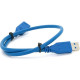 Дата кабель USB 3.0 AM\/AF 0.5m blue Voltronic (YT-3.0AM\\AF-0.5BL)