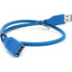 Дата кабель USB 3.0 AM\/AF 0.5m blue Voltronic (YT-3.0AM\\AF-0.5BL)