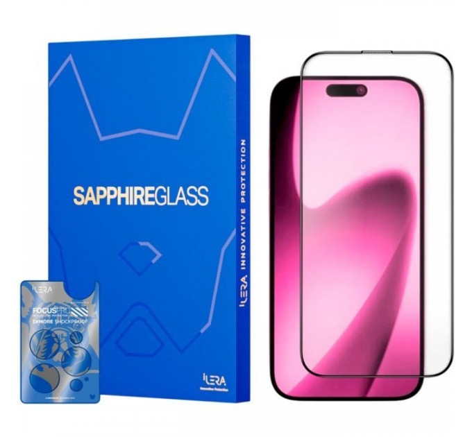 Скло захисне iLera Sapphire Ultra Glass 2.0 iPhone 17 Air (ILSPDLPL17AIR)