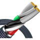 Дата кабель USB 2.0 AM to Lightning 2.0m 2.4A black Baseus (CAJY000101)