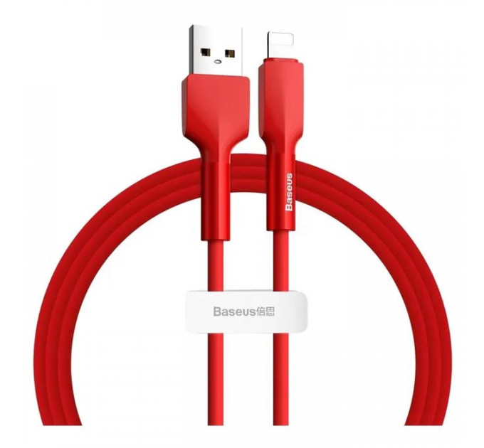 Дата кабель USB 2.0 AM to Lightning 1.0m red Baseus (CALGJ-09)