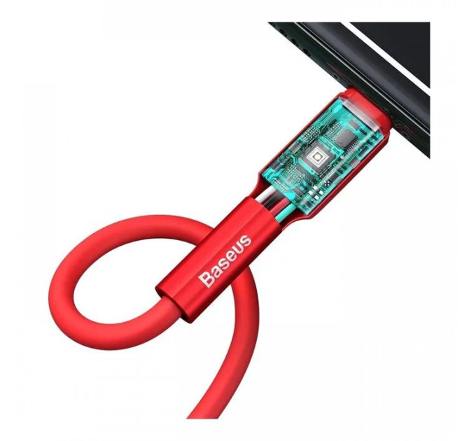 Дата кабель USB 2.0 AM to Lightning 1.0m red Baseus (CALGJ-09)