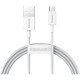 Дата кабель USB 2.0 AM to Micro 5P 1.0m 2A white Baseus (CAMYS-02)