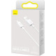Дата кабель USB 2.0 AM to Micro 5P 1.0m 2A white Baseus (CAMYS-02)