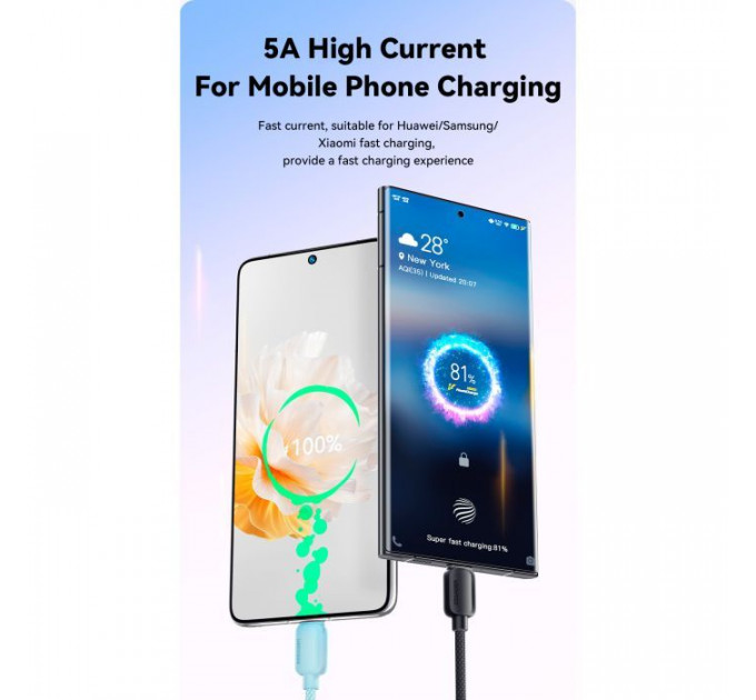 Дата кабеля USB-C to USB-C 1.0m 100W black Essager (EXCTT1-WL01-P)