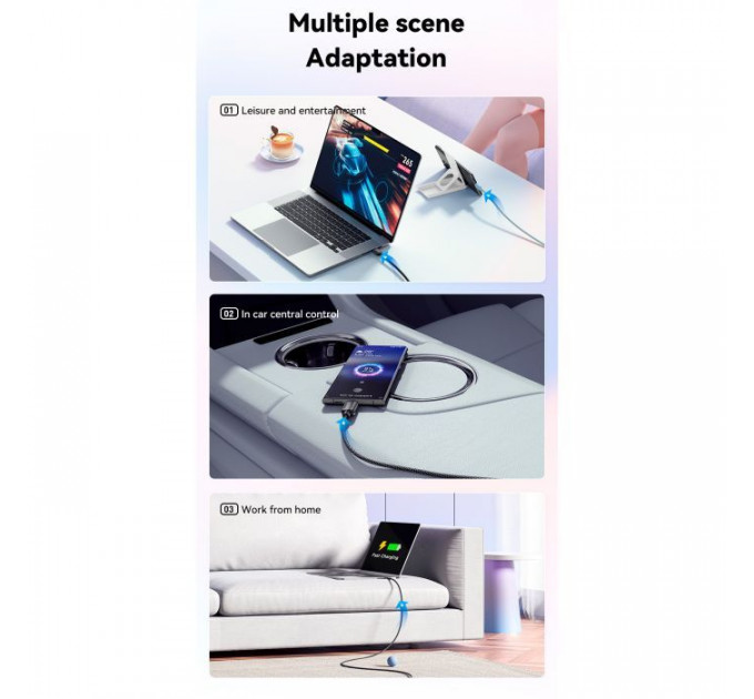 Дата кабеля USB-C to USB-C 1.0m 100W black Essager (EXCTT1-WL01-P)