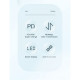 Дата кабеля USB-C to USB-C 2.0m 100W Digital Display blue Essager (ES-XCTT1-YDA03)