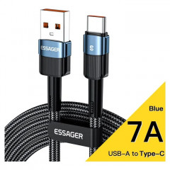 Дата кабель USB 2.0 AM to USB-C 2.0m 7A blue Essager (EXCT-XCA03)