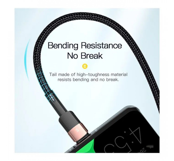 Дата кабель USB 2.0 AM to USB-C 2.0m 7A blue Essager (EXCT-XCA03)