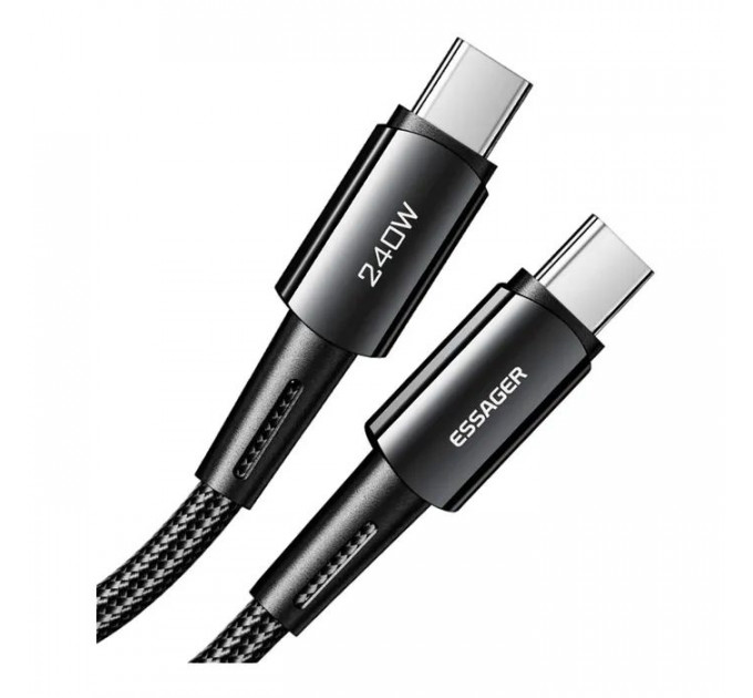 Дата кабель USB-C to USB-C 1.0m 240W Essager (EXCTT3-CG0G-P)