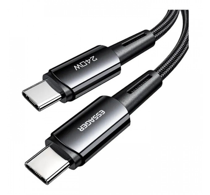 Дата кабель USB-C to USB-C 1.0m 240W Essager (EXCTT3-CG0G-P)