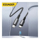 Дата кабель USB-C to USB-C 1.0m 240W Essager (EXCTT3-CG0G-P)
