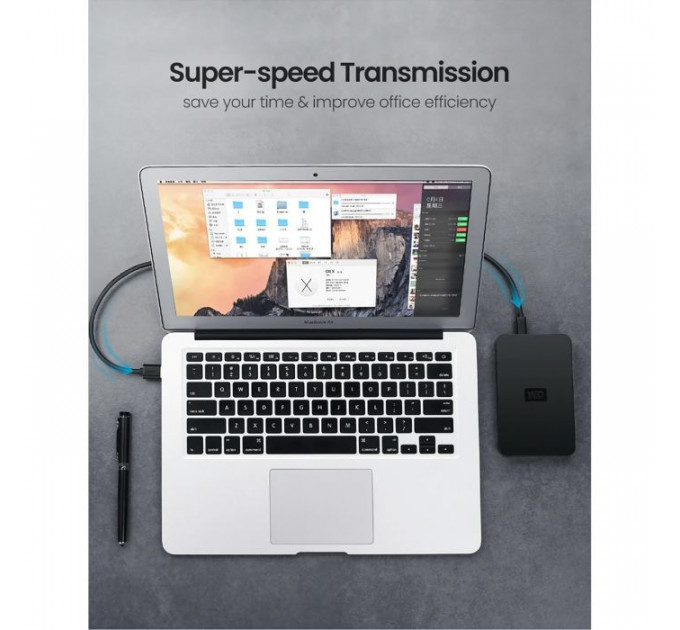 Дата кабеля USB 2.0 AM to Mini 5P 2.0m US132 black Ugreen (30472)