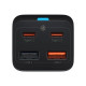 Зарядний пристрій Baseus 2xUSB-C 65W + 2xUSB GaN + cable USB-C to USB-C 100W 1.0m black (CCGP040101)