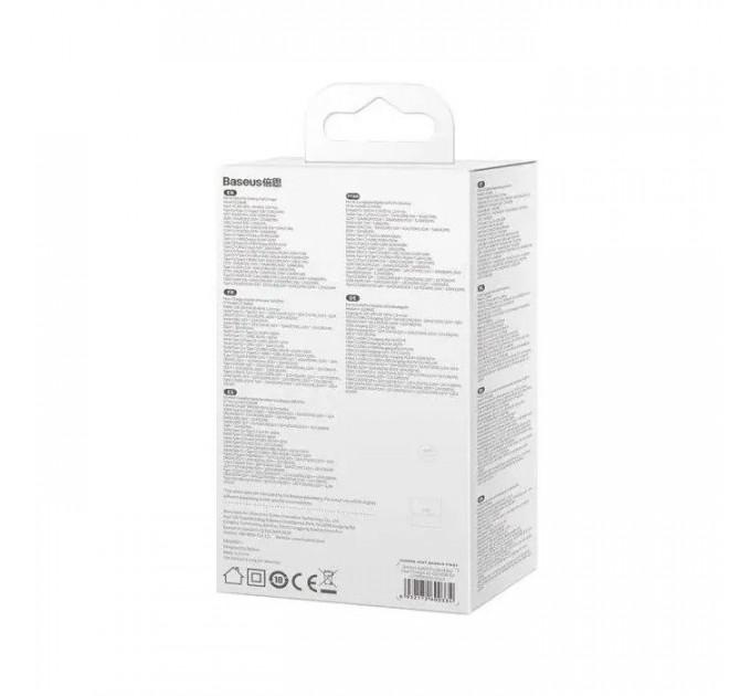 Зарядний пристрій Baseus 2xUSB-C 65W + 2xUSB GaN + cable USB-C to USB-C 100W 1.0m black (CCGP040101)